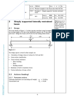 2 Simply Supported Laterally Restrained Beam: 2.1 Scope