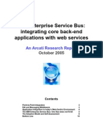 The Enterprise Service Bus: Integrating Core Back-End Applications With Web Services