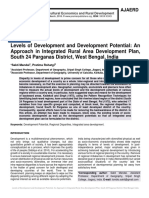 Levels of Development and Development Potential: An Approach in Integrated Rural Area Development Plan, South 24 Parganas District, West Bengal, India