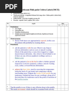 Checklist Knee Examination