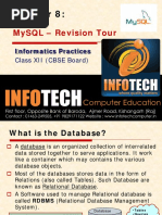 Chapter 8 MySQL Revision Final