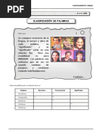 Clasificación de La Palabra11