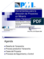 Herramientas para La Dirección de Proyectos en Minería Caso Yanacocha