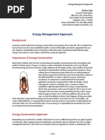 Energy Management Approach: Background