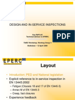 Design and In-Service Inspections: Guy Baylac Technical Advisor To EPERC