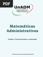 Matemáticas 3 Contenido