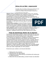 Características de Un Líder Empresarial