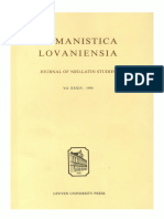 Humanistica Lovaniensia Vol. 39, 1990 PDF