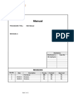 Manual: Procedure Titel: HSE-Manual