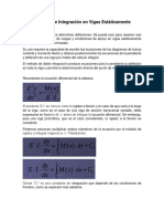 Método de Doble Integración en Vigas Estáticamente Indeterminadas