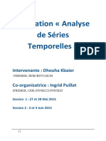 Formation À L'analyse de Séries Temporelles