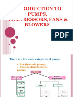 Introduction To Pumps, Compressors, Fans & Blowers