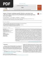 Impact of Ethanol Containing Gasoline Blends On Emissions From A Flex-Fuel Vehicle