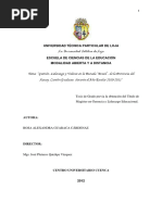 Gestión, Liderazgo y Valores en La Escuela "Brasil", de La Provincia Del