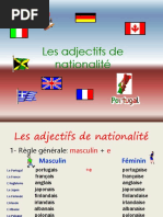 Adjectifs Nationalit Powerpoint