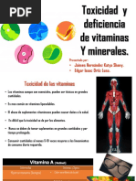 Toxicidad de Minerales y Vitaminas