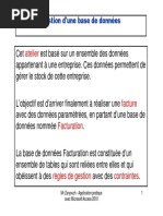 Gestion D'une Base de Données Facturation Avec MS Access 2003