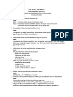 Soal Pretest Percobaan Resin Penukar Anion