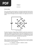 Lab Report 1: Figure 1 A Wheatstone Bridge