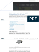 Driver Motor Com Ponte H L298n - Controlando Motor DC - Portal VDS