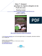 Le Pouvoir Therapeutique Du Regime Cetogene Et de L Huile de Coco Mary T Newport.20645 1sommaire Et Extraits