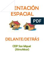 ORIENTACIÓN ESPACIAL Delante Detrás