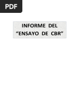 Informe de Ensayos Proctor-CBR