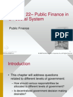 Public Finance in A Federal System