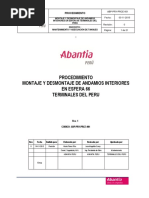 ABP-PRY-PRCE-001-Rev-0-Proc Montaje y Desmontaje de Andamios Interiores para Intervención de Esfera 66