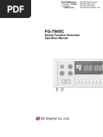 Sweep Function Generator Operation Manual