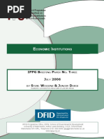 Economic Instituions (Wiggins Davies 2006)