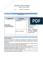 Planificación de La Sesión de Aprendizaje 2018