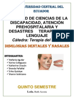 Disglosias Dentales y Nasales