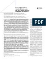 Evaluación Del Estrés Laboral en Trabajadores de Un Hospital Público Español. Estudio de Laspropiedades Psicométricas de La Versión Españoladel Modelo Desequilibrio Esfuerzo-Recompensa