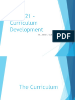 CURR 21 Curriculum Development 1