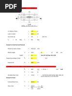 Design of Double Pilecap: Design For Axial Load and Moment