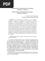 Comparatismo Intercultural en Colombia: mEstizaJE y Oralidad