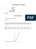 Funcion Exponencial y Logarítmica