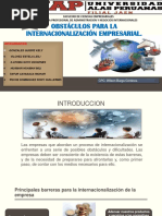 Obstáculos para La Internacionalización de La Empresa