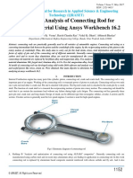 Design and Analysis of Connecting Rod For Different Material Using Ansys Workbench 16.2