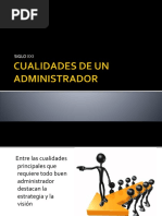 Cualidades de Un Administrador