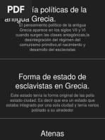 Las Teoría Políticas de La Antigua Grecia.