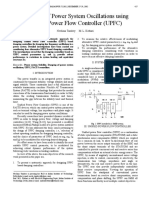 Damping of Power System Oscillations Using Unified Power Flow Controller (UPFC)