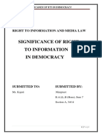 Rti & Democracy