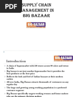 Supply Chain Management in Big Bazaar