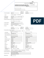 Form of Application For New Licence To Drive A Motor Vehicle LL DL (Read The Instructions On Page-5 Carefully Before Filling The Form)