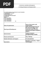 Areas of e Governance Planning and Development Name of The Vendor With Contact Details