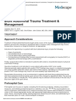 Blunt Abdominal Trauma Treatment & Management - Approach Considerations, Prehospital Care, Emergency Department Care