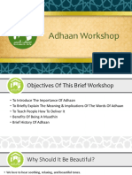 Adhan Workshop A Slideshow On The Call To Prayer by Haramain Info