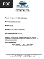 Tutorial Teste Rele SEL 751A Sincronismo CE6006